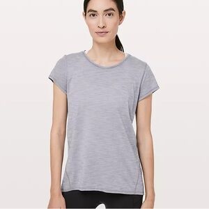 Lululemon short sleeve top - heathered lilac stone